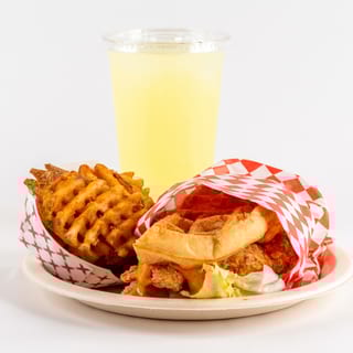 Blazin Chicken & Waffle Sandwich Combo